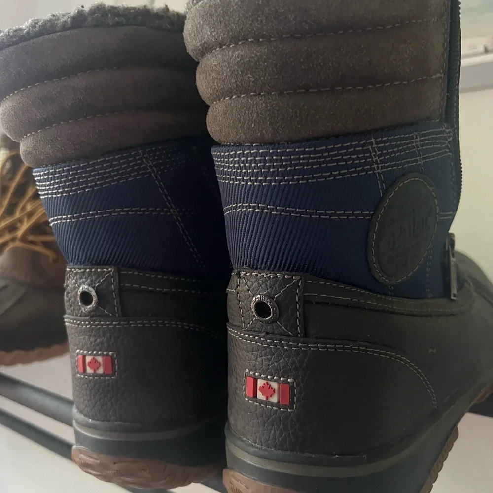 men’s Pajar winter boots navy grey red warm waterproof outdoors men’s hiker